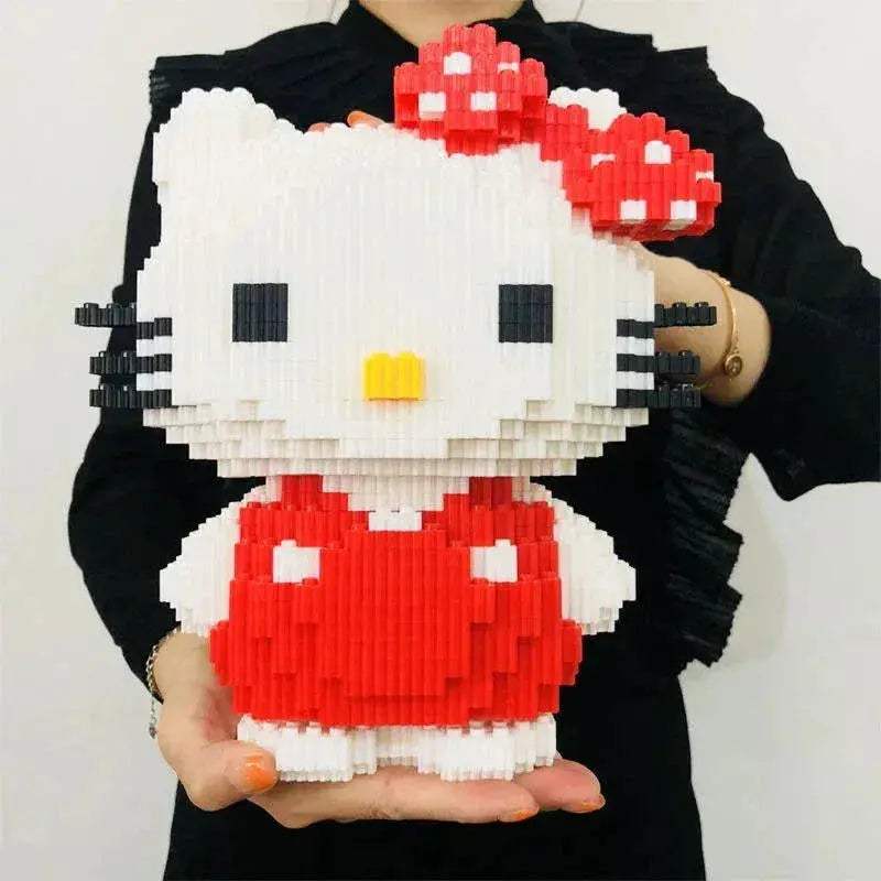 Hello Kitty My Melody Sanrio Anime Cartoon Kawaii Cute Building Blocks Assembling Toys Puzzles - ToylandEU