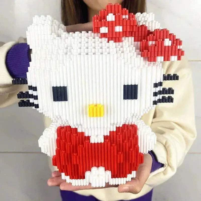 Hello Kitty My Melody Sanrio Anime Cartoon Kawaii Cute Building Blocks Assembling Toys Puzzles - ToylandEU