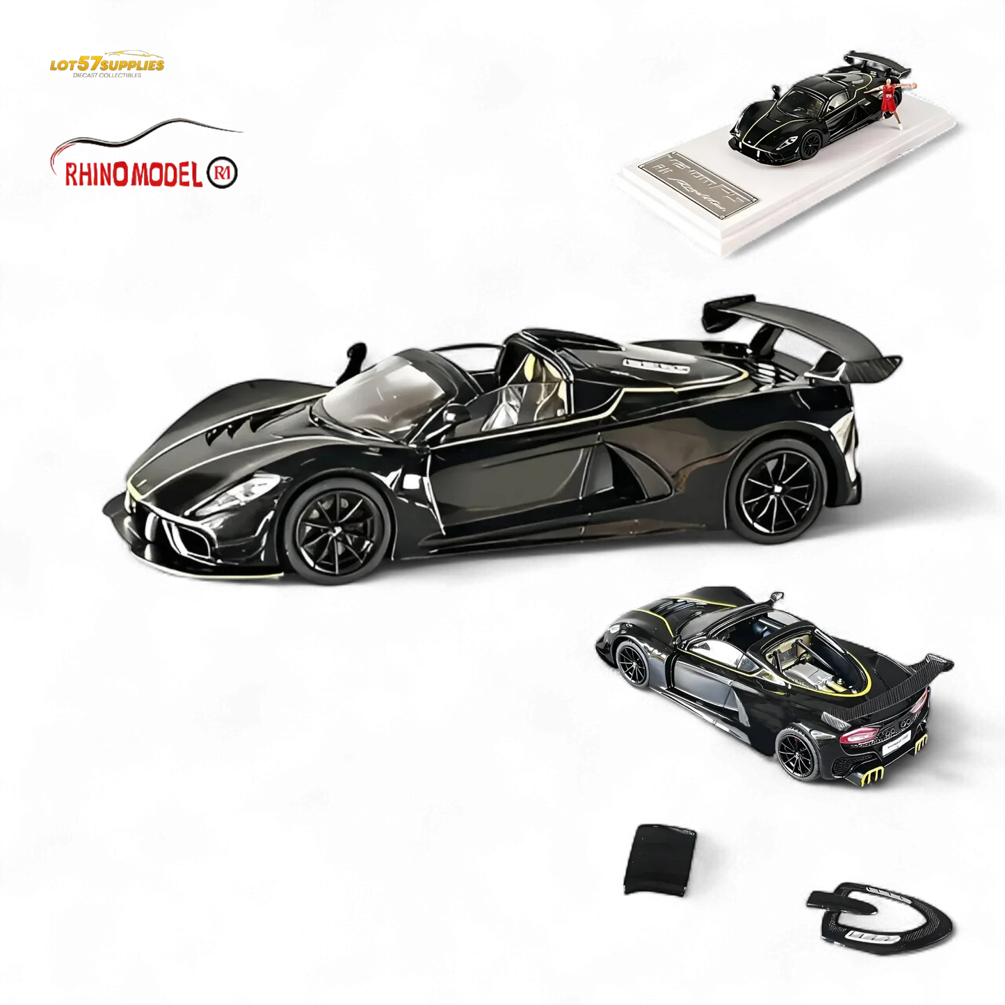 Hennessey Venom F5 Diecast Model With Magnetic Hood - ToylandEU