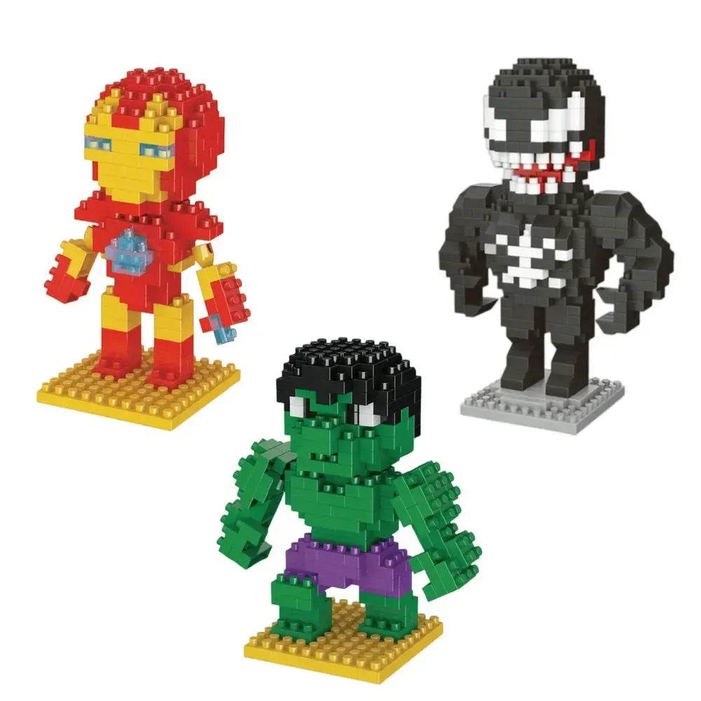 Hero Cartoon Micro Particle Building Blocks Children Assembly Toy Anime Action Figure Boy Girl Kid Gift Cute Toy Building Bricks - ToylandEU