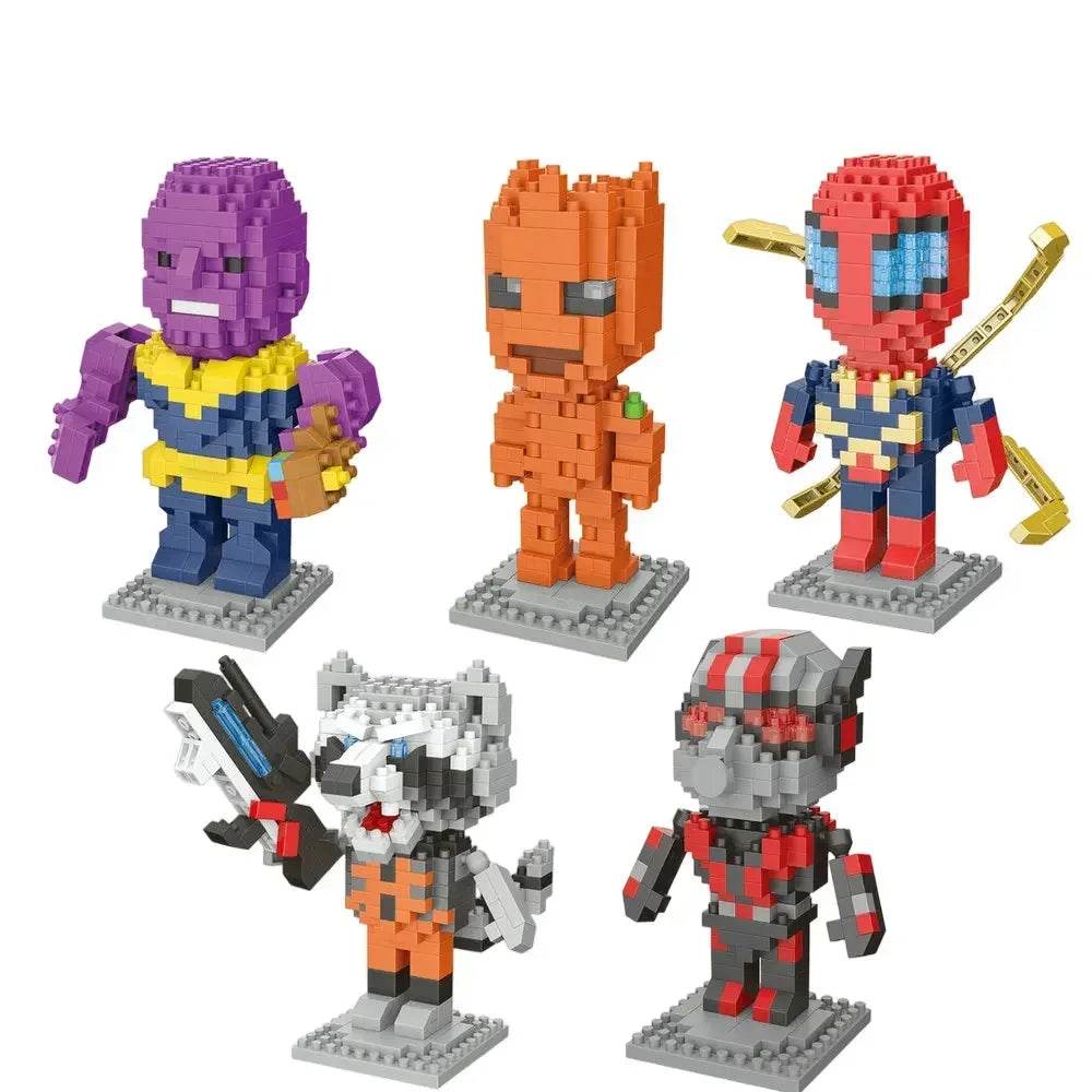 Hero Cartoon Micro Particle Building Blocks Children Assembly Toy Anime Action Figure Boy Girl Kid Gift Cute Toy Building Bricks - ToylandEU