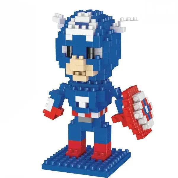 Hero Cartoon Micro Particle Building Blocks Children Assembly Toy Anime Action Figure Boy Girl Kid Gift Cute Toy Building Bricks - ToylandEU