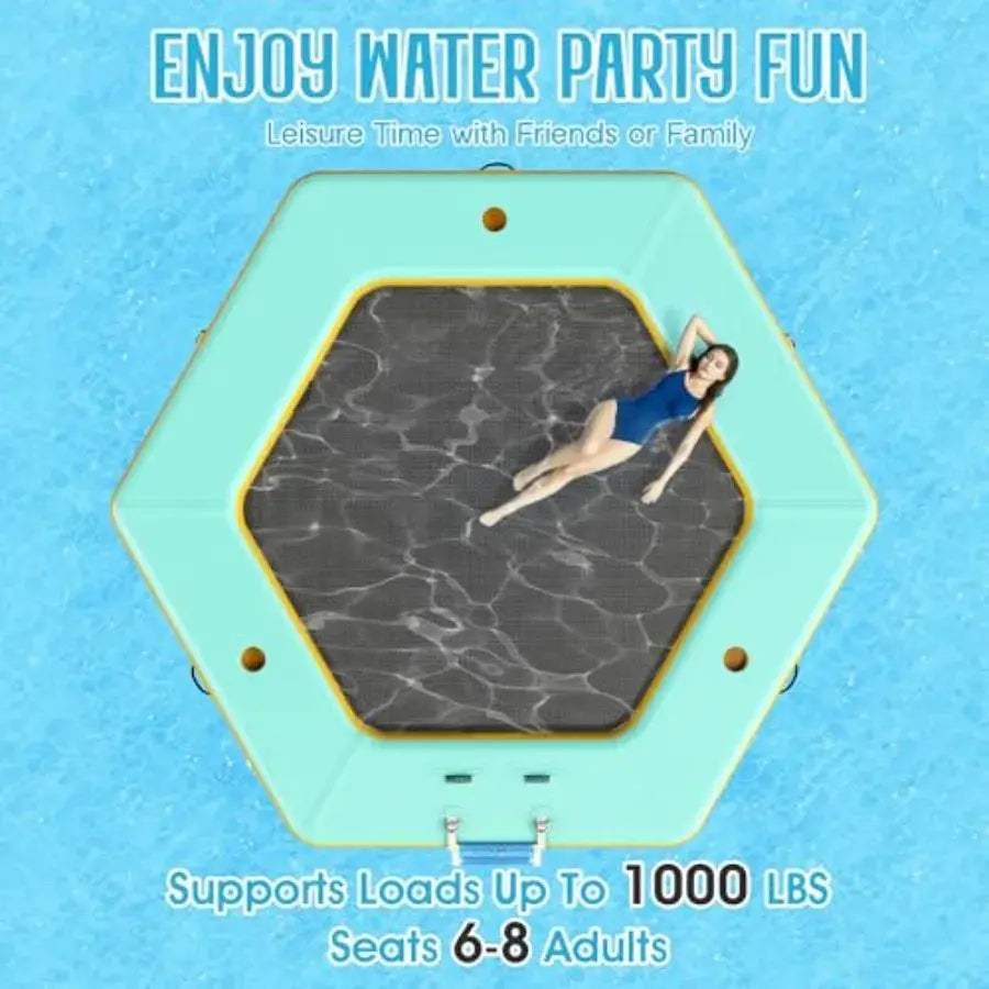  Hexagon Inflatable Water Hammock For Adults With Mesh -  ToylandEU™