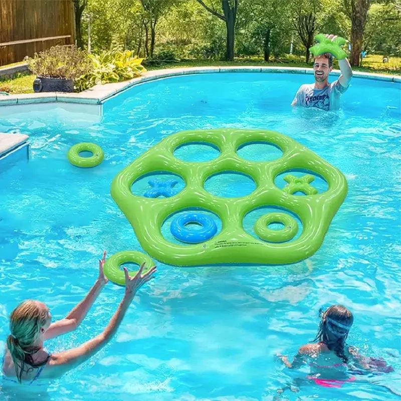 Hexagonal Inflatable Ring Toss Pool Game For Family Fun PVC -  ToylandEU™