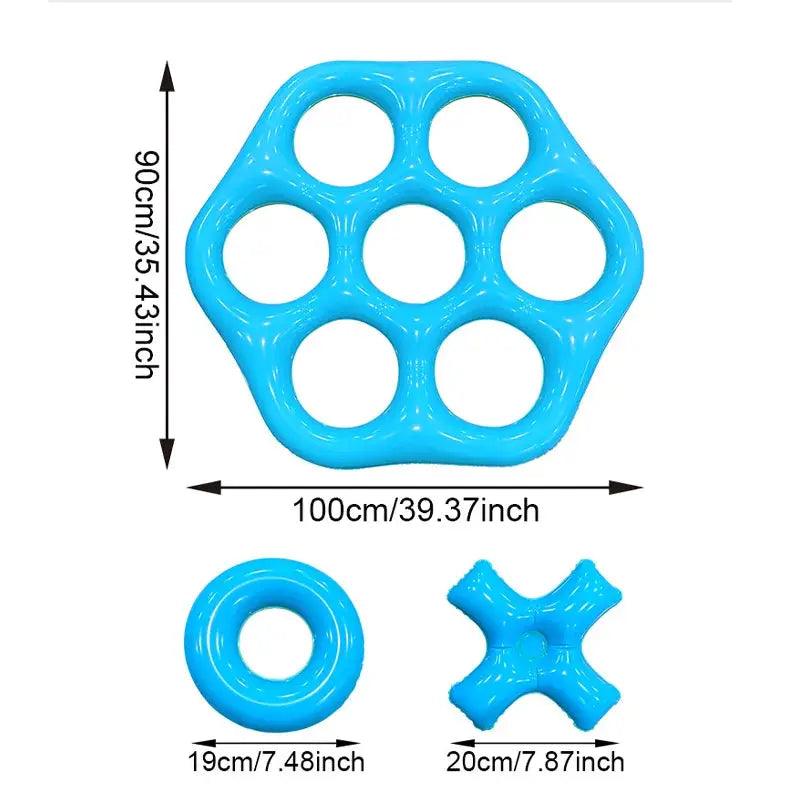  Hexagonal Inflatable Ring Toss Pool Game For Family Fun PVC -  ToylandEU™