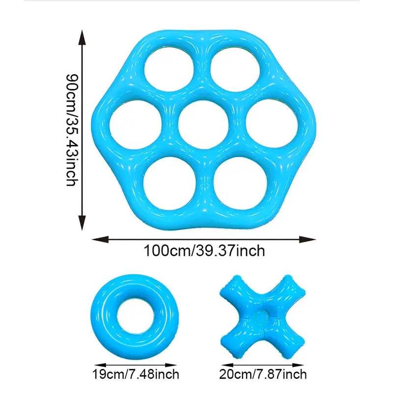  Hexagonal Inflatable Ring Toss Pool Game For Family Fun PVC -  ToylandEU™