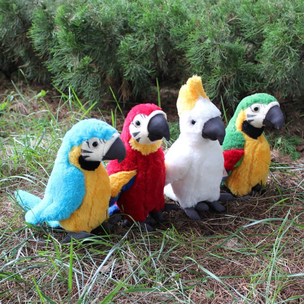 25cm Simulation Plush Parrot Bird Stuffed Doll Toy for Kids Home Decor - ToylandEU