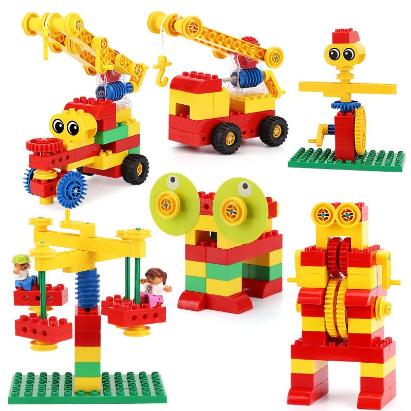 Motorized Particle Building Blocks DIY Set for Early Simple Machines Learning ToylandEU.com Toyland EU