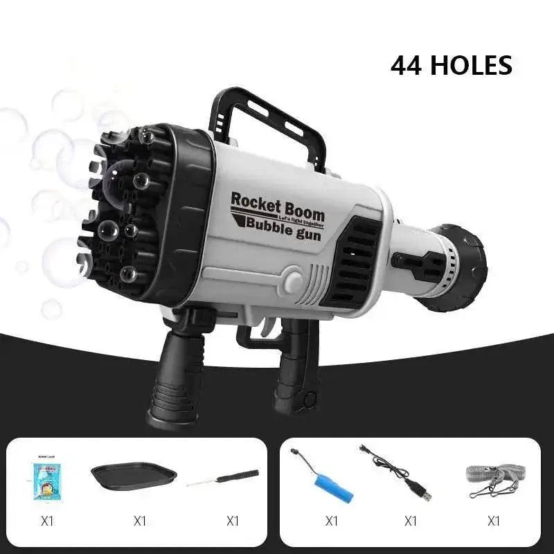 Hot Kids Gatling Bubble Gun 64-Hole Electric Toy - ToylandEU