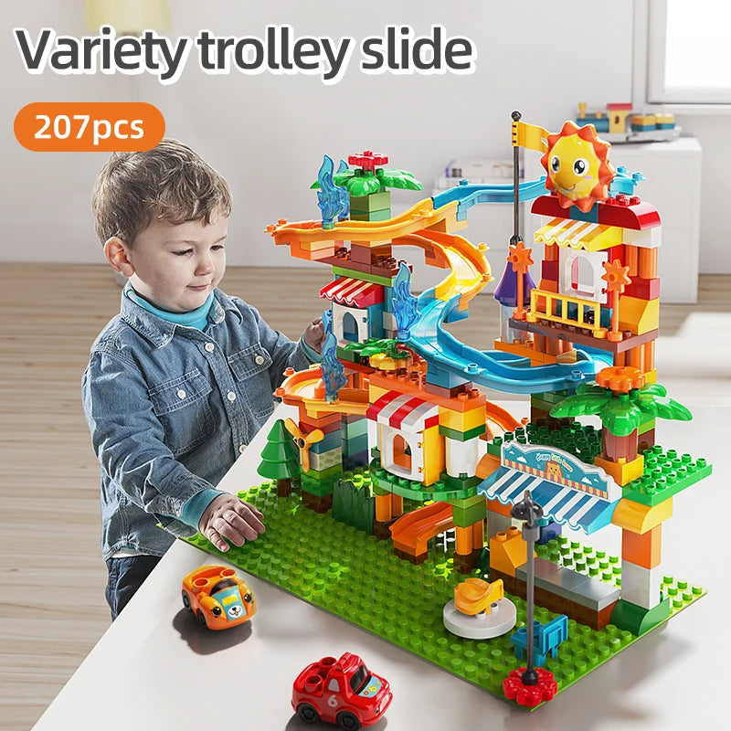 Thrilling Marble Race Run Building Blocks Set - ToylandEU