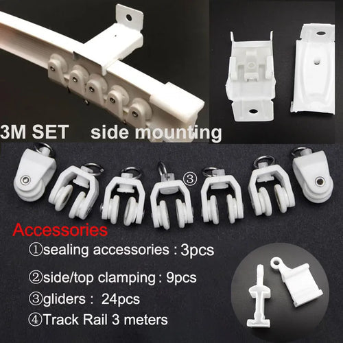 Adjustable Ceiling Mounted Curtain Track Rail with Flexible Straight Sliding Capability ToylandEU.com Toyland EU