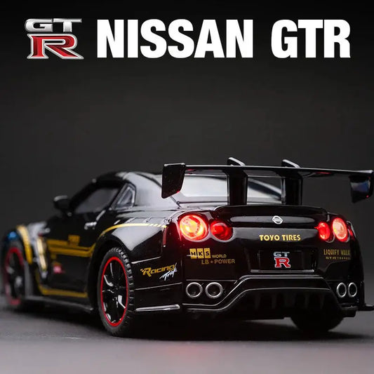 1:32 GTR GT-R R35 R34 Supercar Alloy Car Model Diecasts & Toy Vehicles Toy Cars Kid Toys For Children Gifts Boy Toy - ToylandEU
