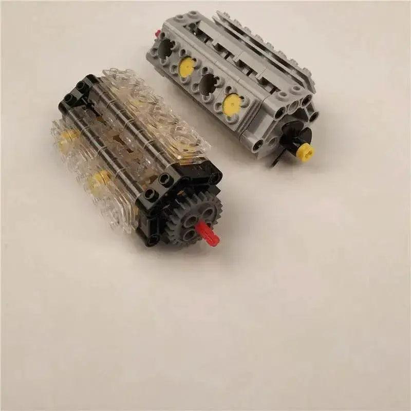 New Technical V8 Piston Engine MOC Building Blocks Building Bricks MOC - ToylandEU