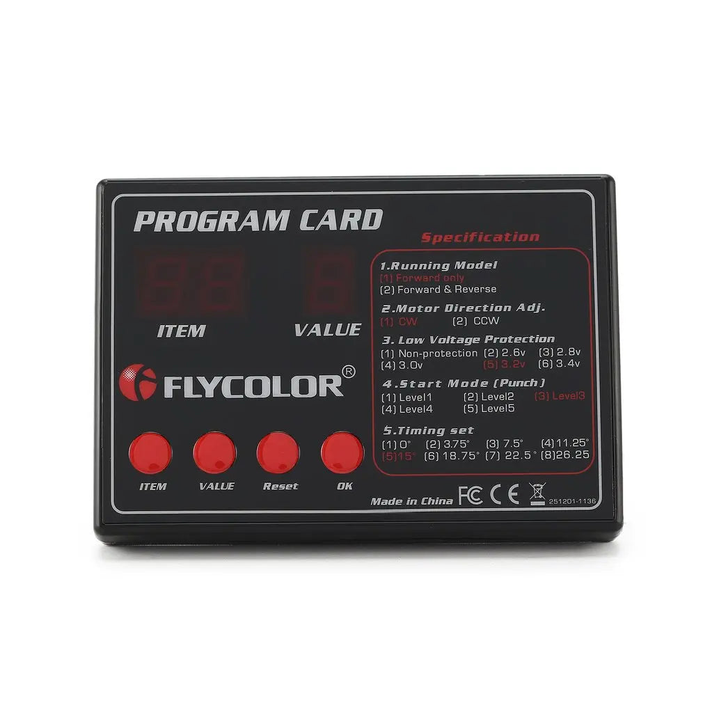 Flycolor boat ESC program card for RC flymonster series electronic