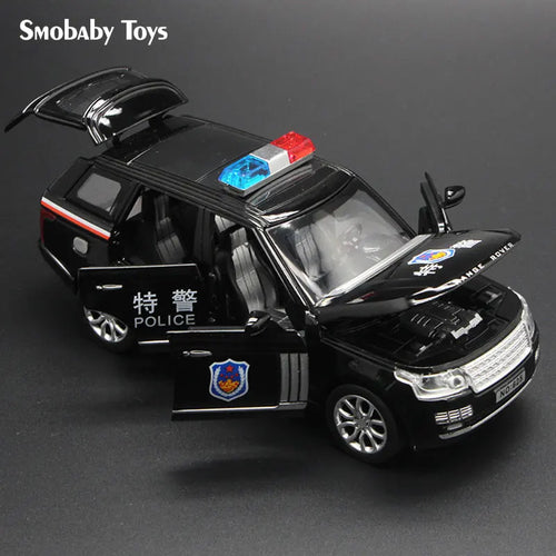 1:32 Scale Die-cast Range Rover Police SUV Model with Lights and Music ToylandEU.com Toyland EU