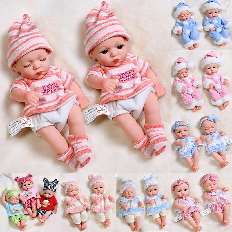 JINGXIN PRINSES 30cm Reborn Baby Doll with Full Silicone Body - Lifelike Realistic Baby Toy - ToylandEU