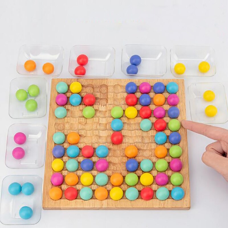 Montessori Wooden Clip Ball Puzzle Toy for Early Childhood Education - ToylandEU