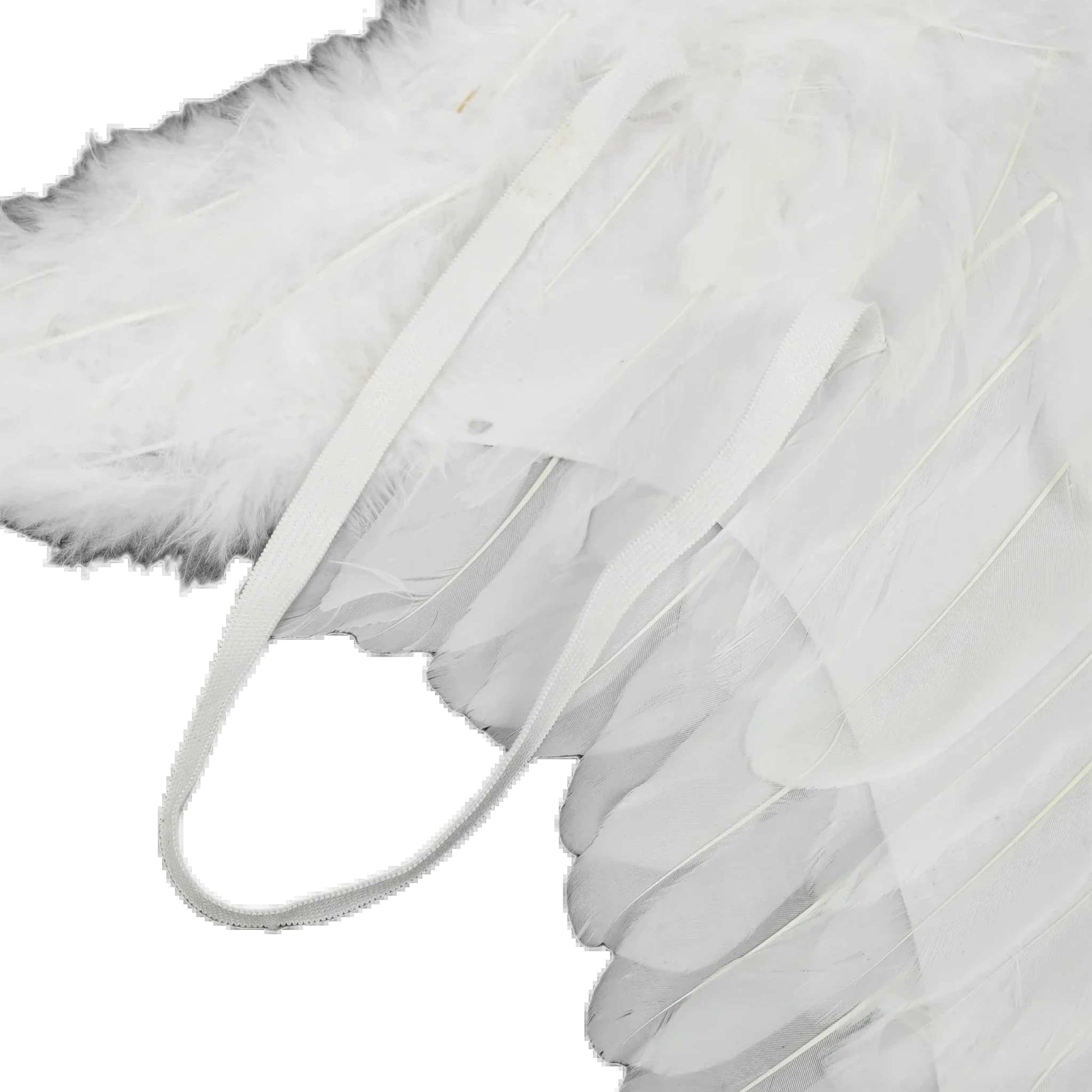 Fallen Angel Costume Wings for Kids and Adults - Black and White Feather Accessories for Halloween and Carnival Parties