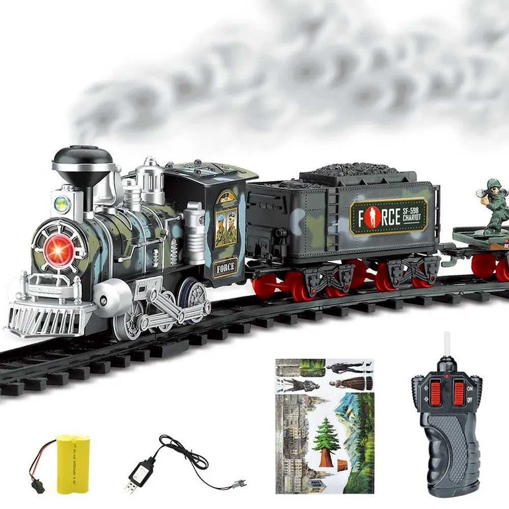 Electric Smoke RC Steam Train Track Simulation Model - ToylandEU