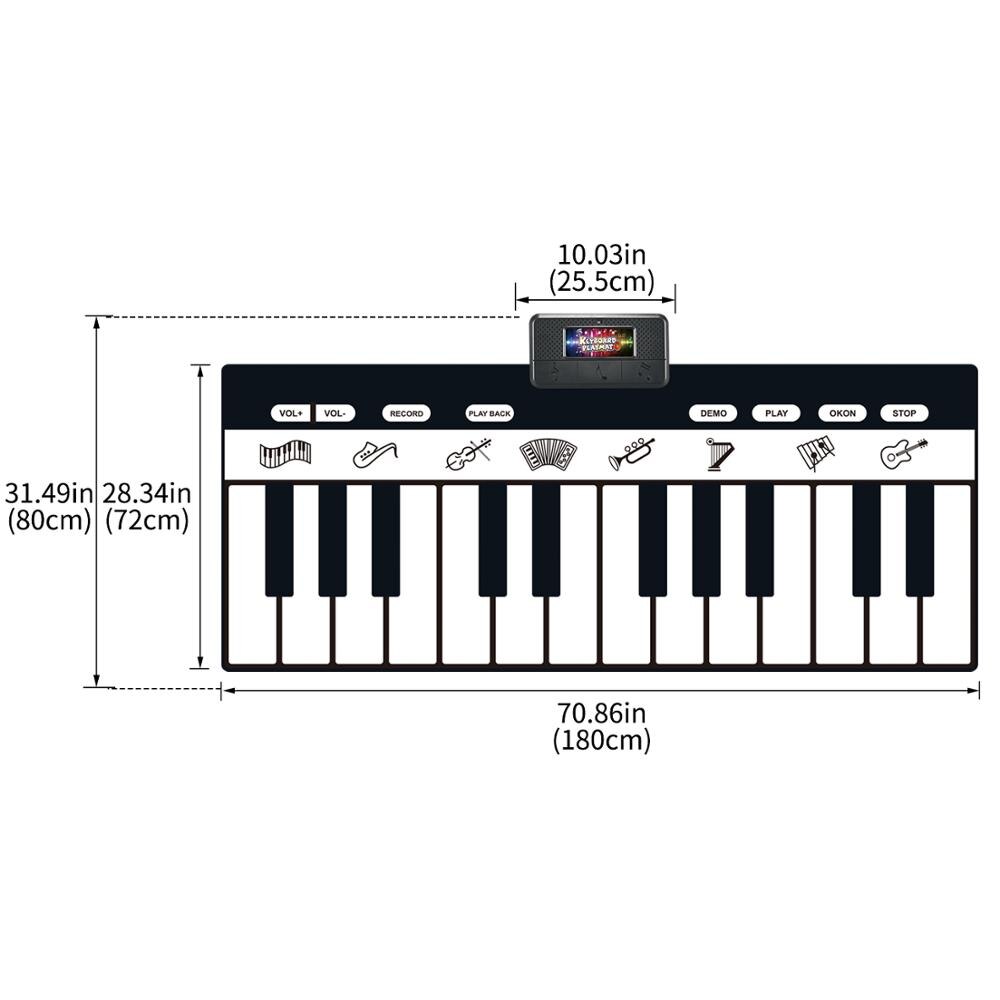 Baby Educational Musical Piano Mat - Interactive Toy for Learning and Play - ToylandEU