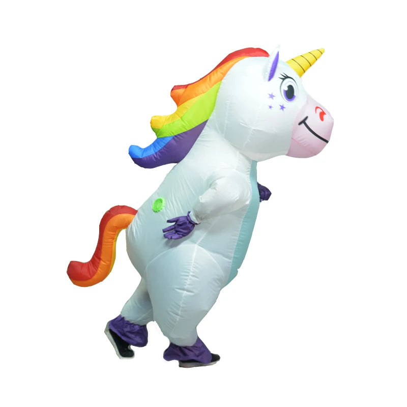 Enchanting Inflatable Unicorn Costume - Cosplay Magic for Halloween & Carnivals