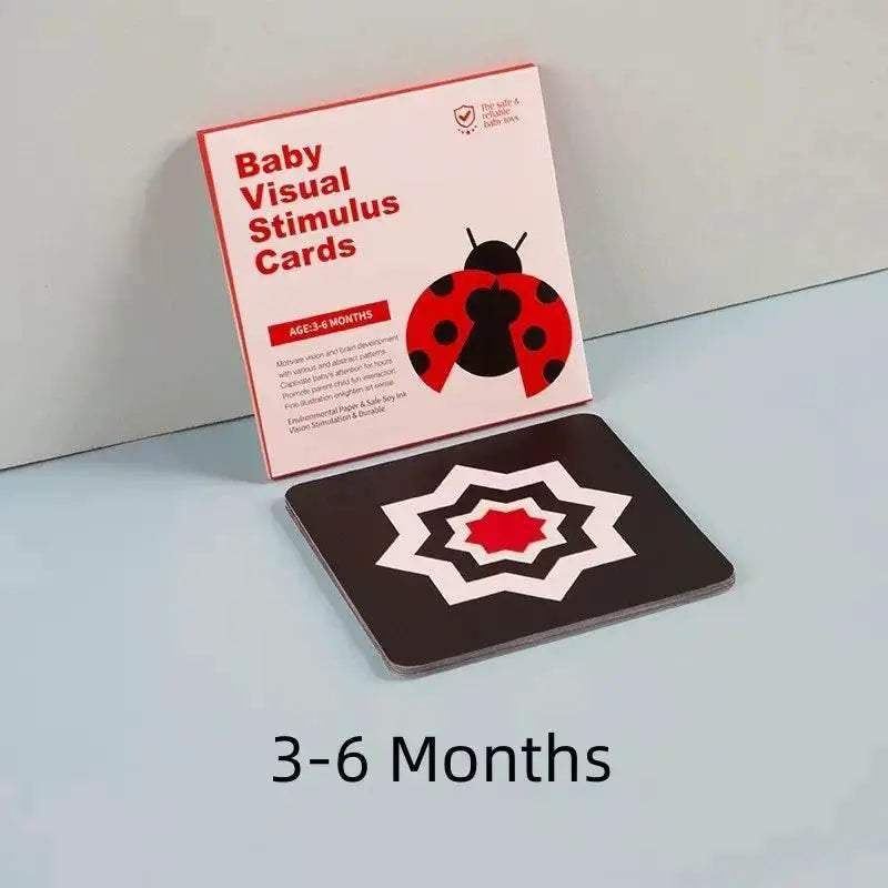 High Contrast Baby Vision Cards Black And White Visual Stimulation Flash Card Learning Game 0 12 Months Infant Gift Sensory Toy - ToylandEU