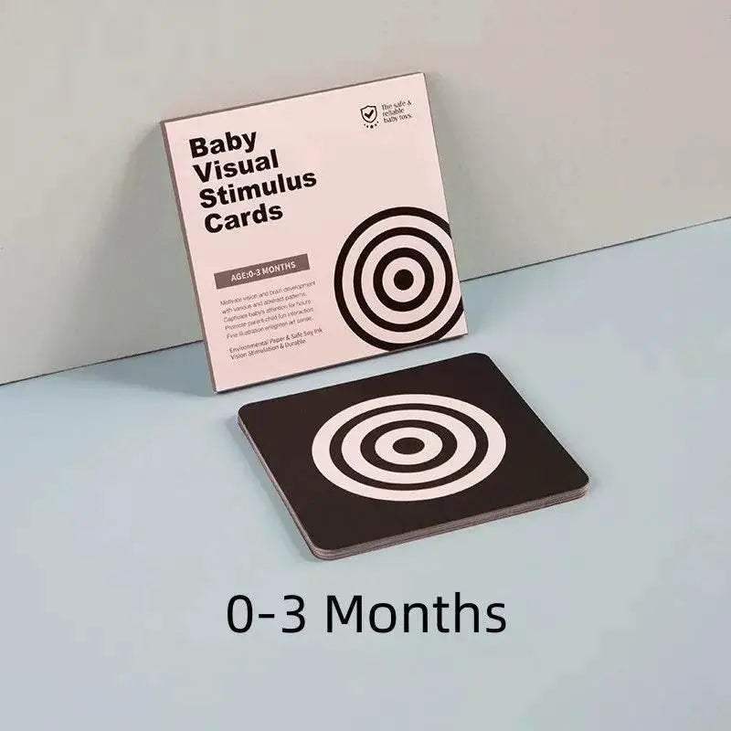 High Contrast Baby Vision Cards Black And White Visual Stimulation Flash Card Learning Game 0 12 Months Infant Gift Sensory Toy - ToylandEU
