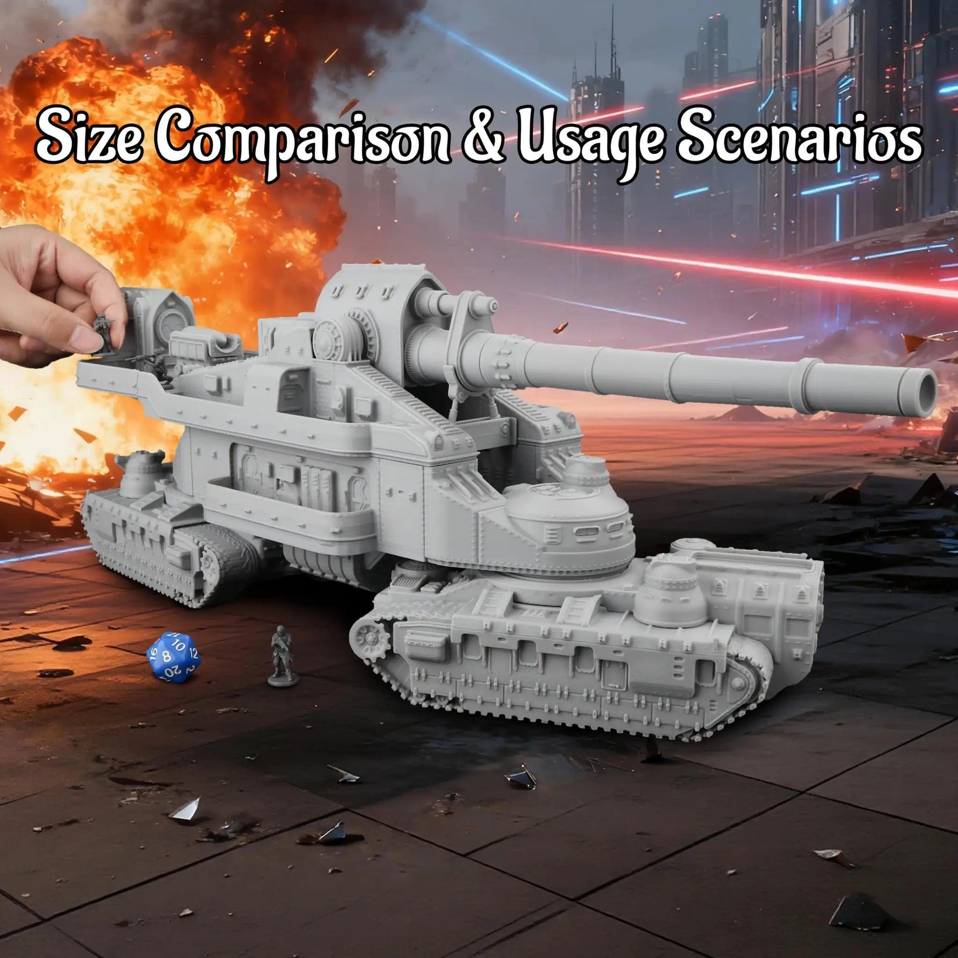  High Detail Sci Fi Cannon Miniature Tabletop Terrain -  ToylandEU™