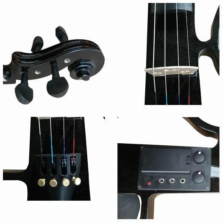  High Grade Black Hand Flash 4/4 Electronic Violin For Beginners -  ToylandEU™