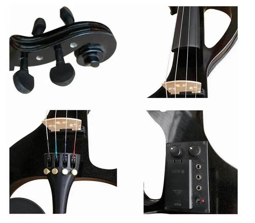  High Grade Black Hand Flash 4/4 Electronic Violin For Beginners -  ToylandEU™