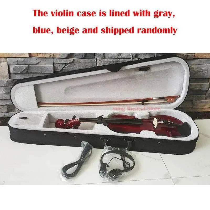 High Grade Black Hand Flash 4/4 Electronic Violin For Beginners - ToylandEU