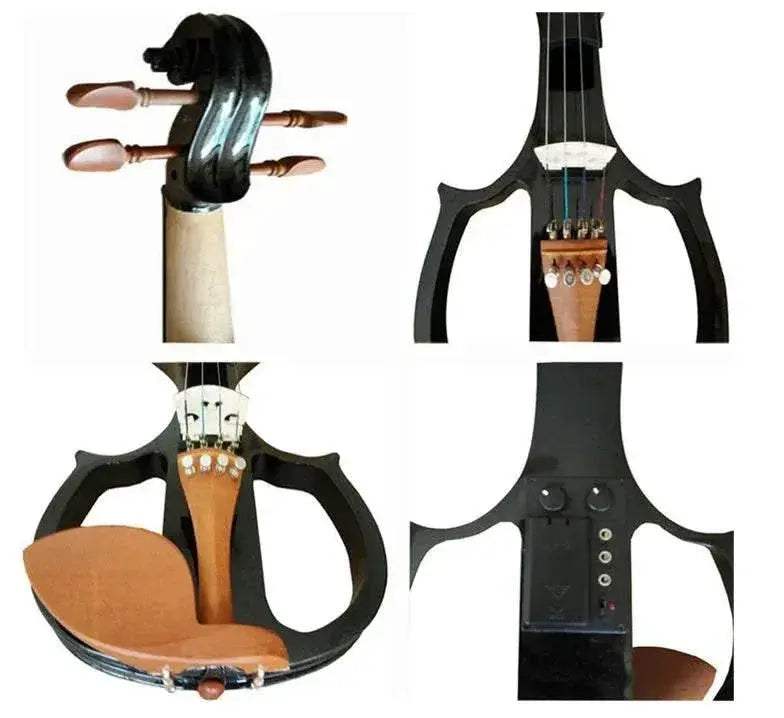 High Grade Black Hand Flash 4/4 Electronic Violin For Beginners - ToylandEU
