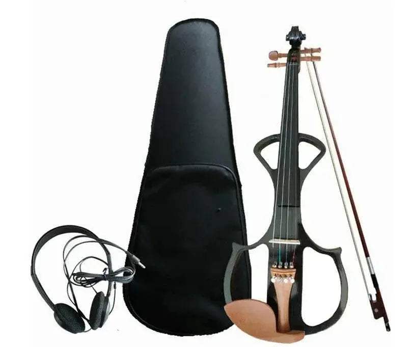 High Grade Black Hand Flash 4/4 Electronic Violin For Beginners - ToylandEU