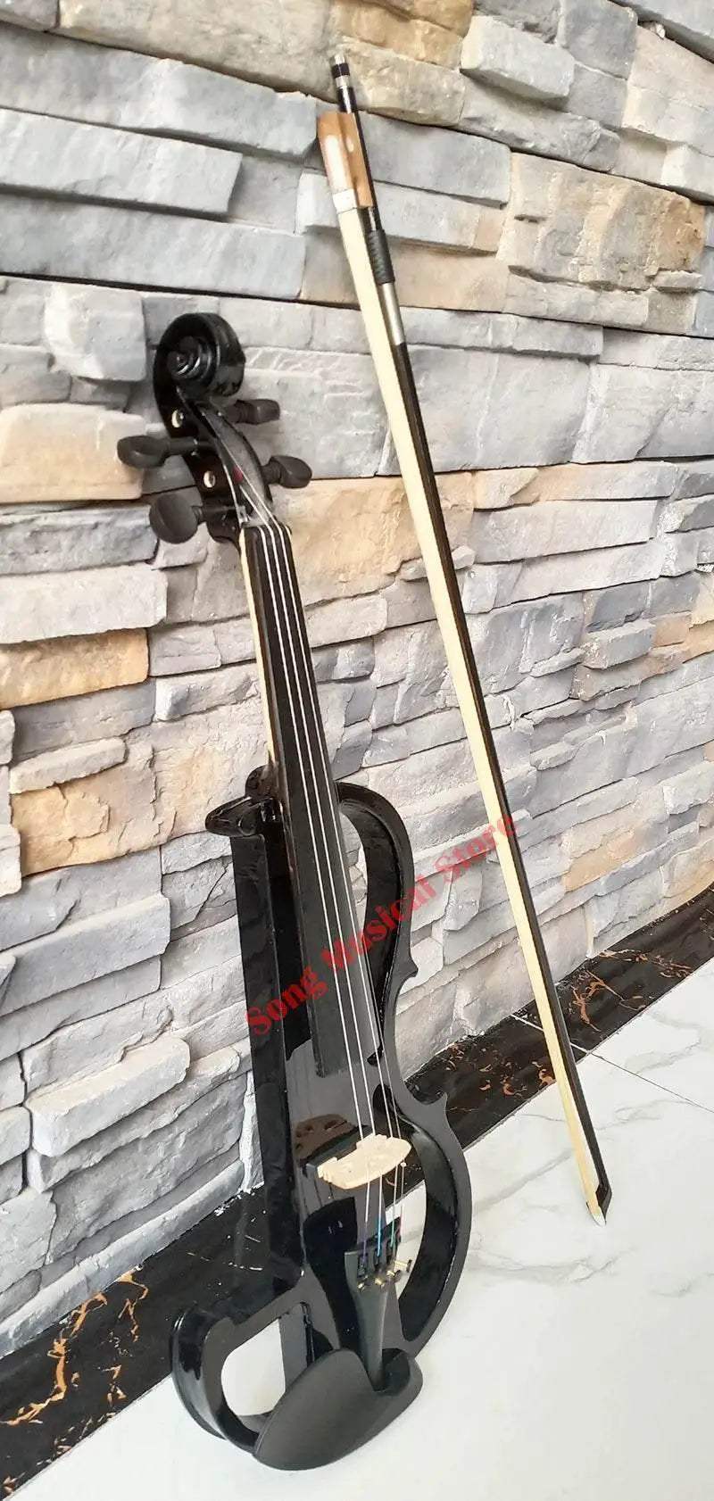 High Grade Black Hand Flash 4/4 Electronic Violin For Beginners - ToylandEU
