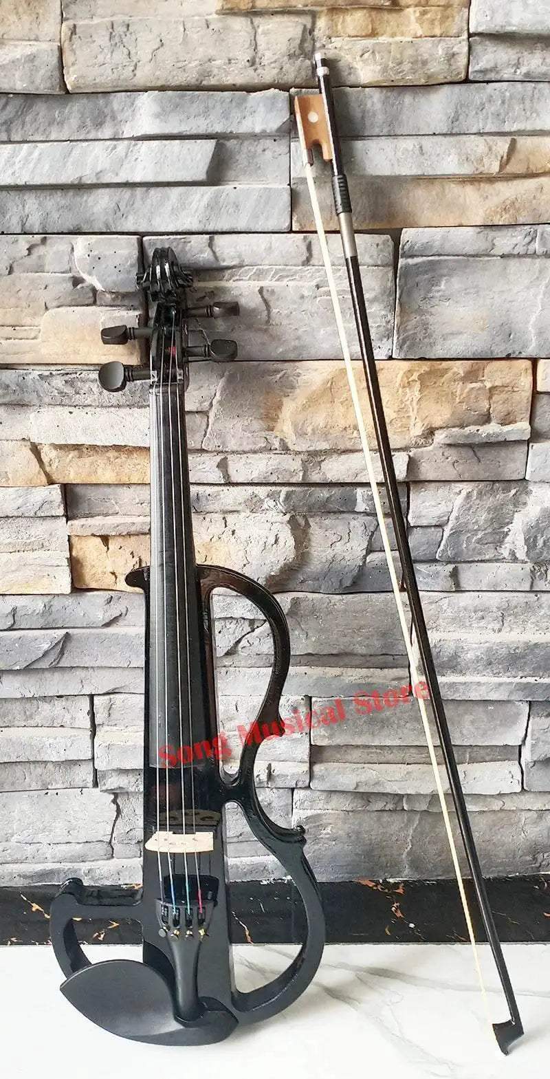 High Grade Black Hand Flash 4/4 Electronic Violin For Beginners - ToylandEU