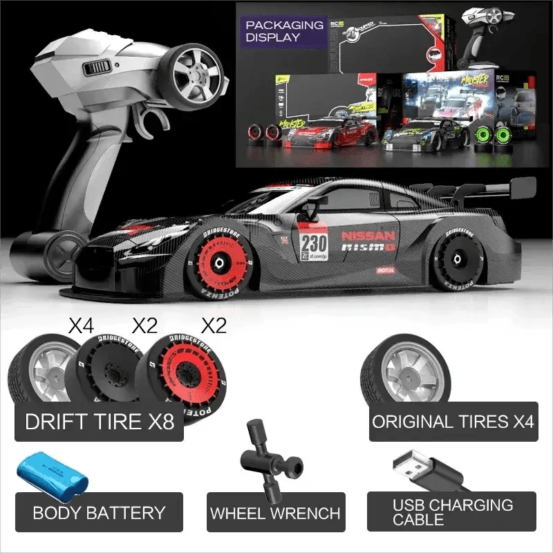  High Performance 1:16 Scale Drift Racing RC Car Kit with 40km/h Speed,  -  ToylandEU™