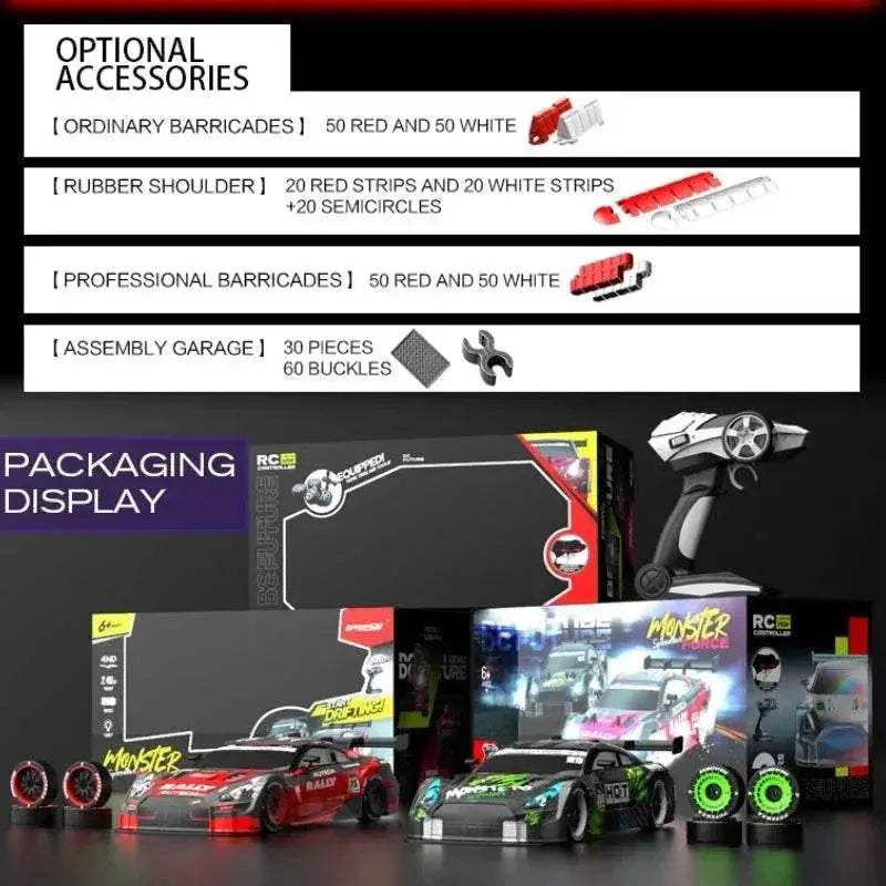  High Performance 1:16 Scale Drift Racing RC Car Kit with 40km/h Speed,  -  ToylandEU™
