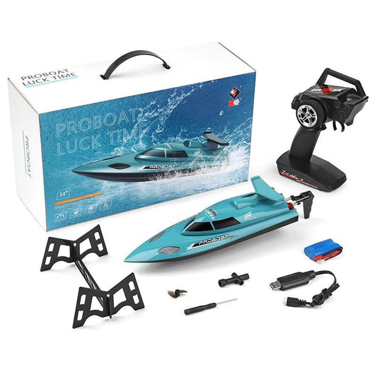 High-Performance RC Boat with Speedy 21Km/h Capability for Kids and Pool Fun - ToylandEU