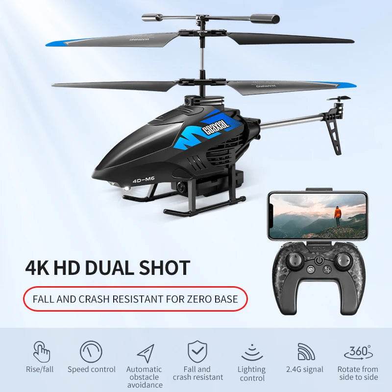 High-Performance RC Helicopter with 4K Camera and Altitude Hold for Adults and Kids Aerial Photography - ToylandEU