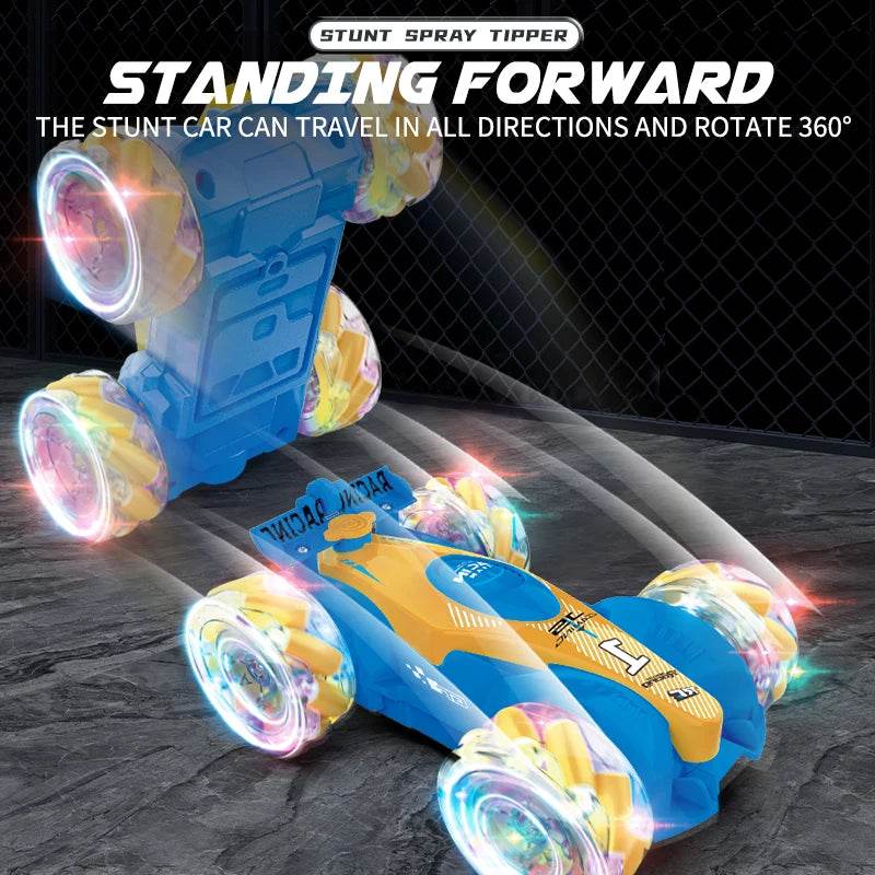 High-Performance Remote Control Stunt Car with Gesture Induction and Colorful Lights for Kids Outdoor Fun - ToylandEU