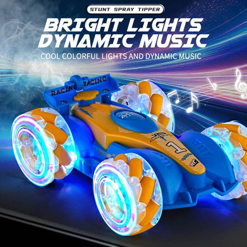 High-Performance Remote Control Stunt Car with Gesture Induction and Colorful Lights for Kids Outdoor Fun - ToylandEU