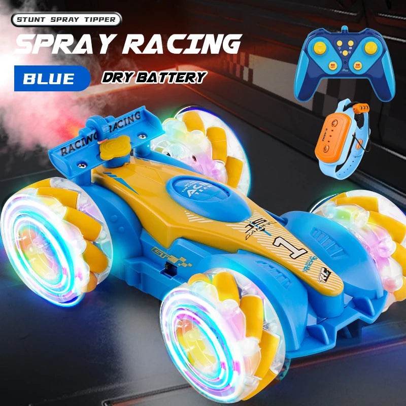 High-Performance Remote Control Stunt Car with Gesture Induction and Colorful Lights for Kids Outdoor Fun - ToylandEU