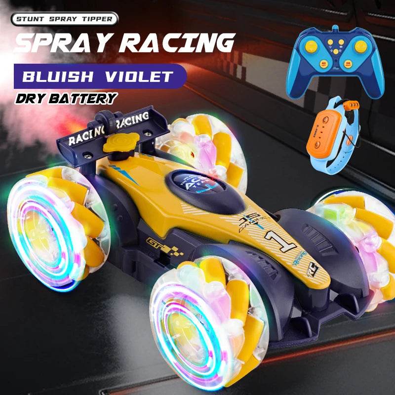 High-Performance Remote Control Stunt Car with Gesture Induction and Colorful Lights for Kids Outdoor Fun - ToylandEU