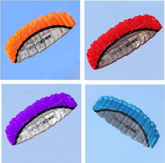 High Quality 1.8 M Dual Line 4 Colors Parafoil Parachute Kite - ToylandEU