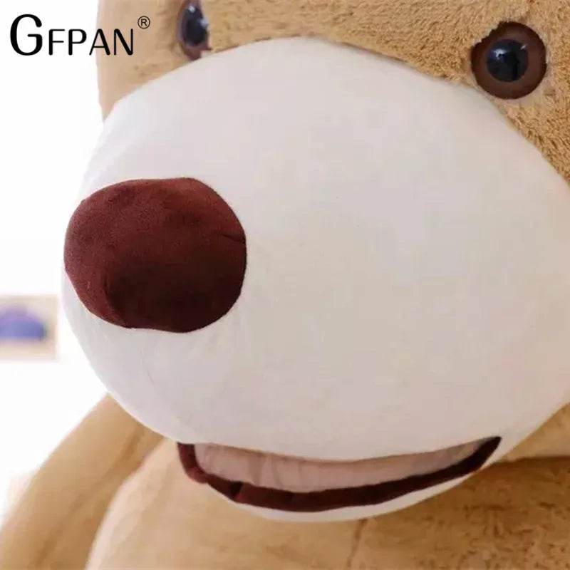 High Quality 130cm American Giant Bear Plush Skin Kawaii Bear Coat Soft Toys for Children (no filling) - ToylandEU