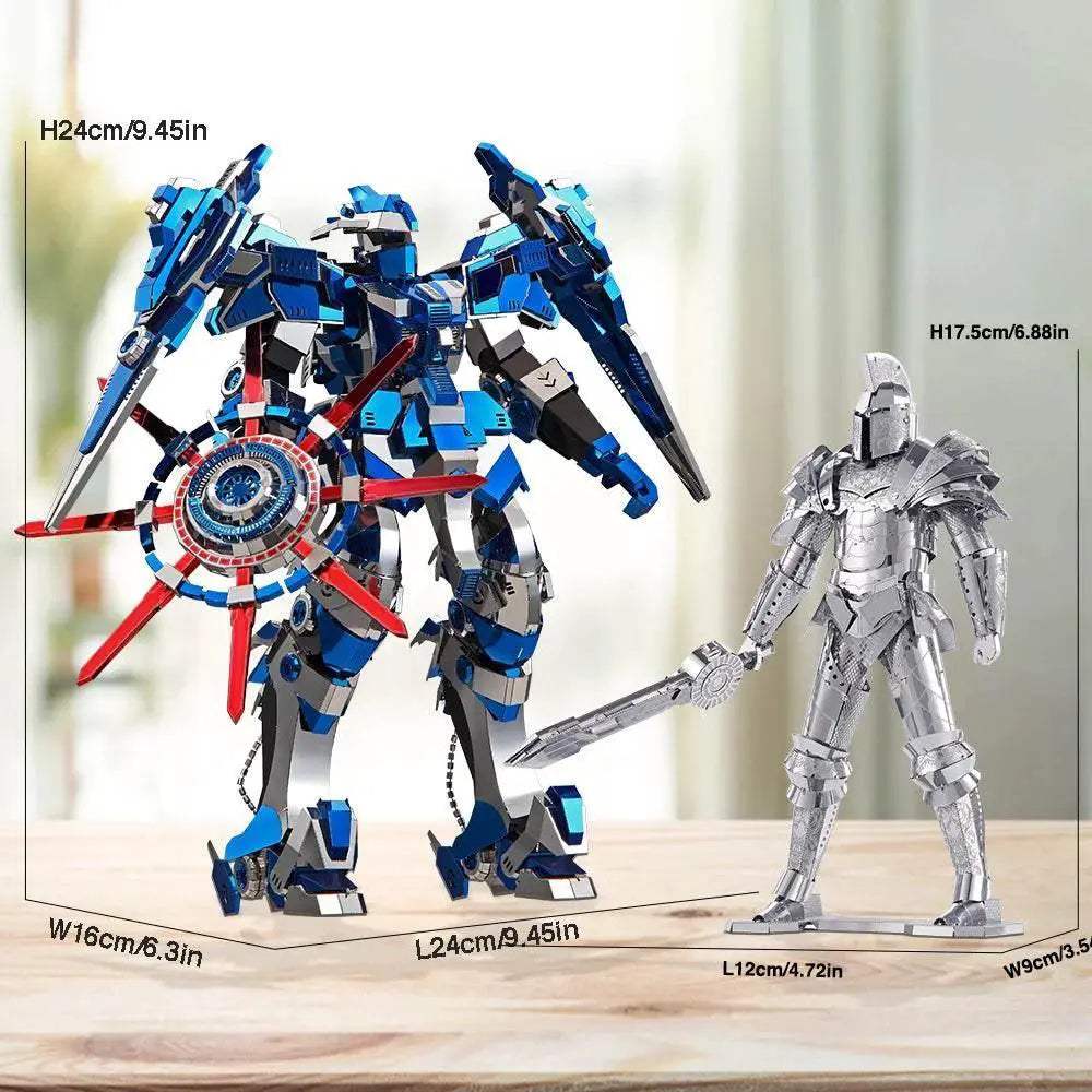 High-Quality 3D Metal Puzzle with Blue Magnetic Rotation for Adults and Teens - ToylandEU