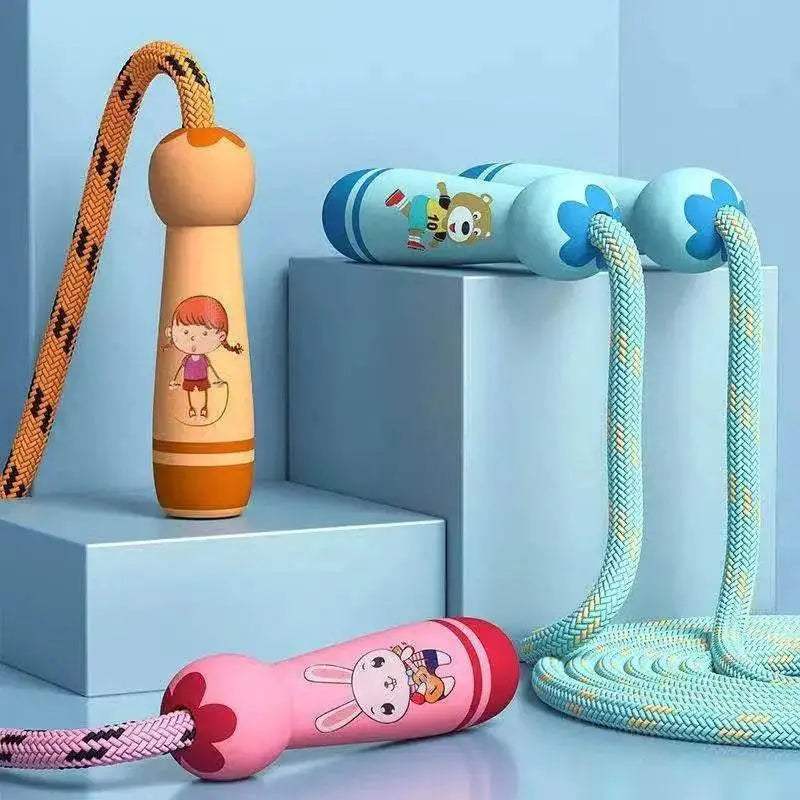  High-Quality Children's Skipping Rope with Wooden Handles -  ToylandEU™