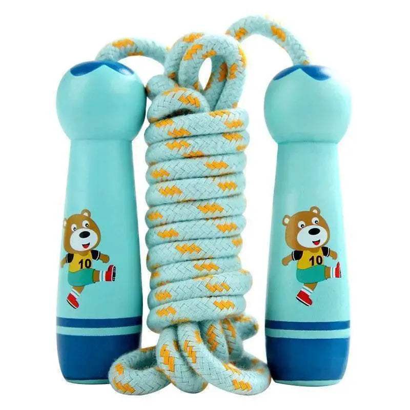  High-Quality Children's Skipping Rope with Wooden Handles -  ToylandEU™