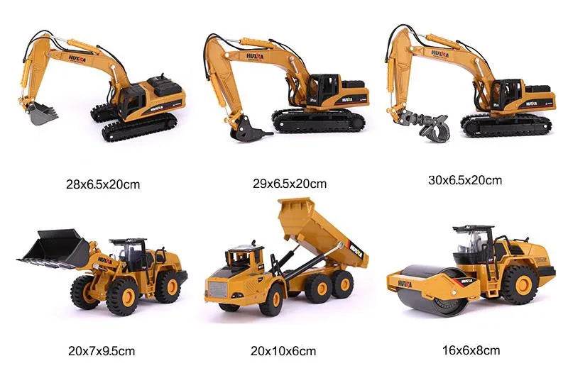 High-Quality Construction Vehicle Model Toys 1:50 Metal Collection - ToylandEU