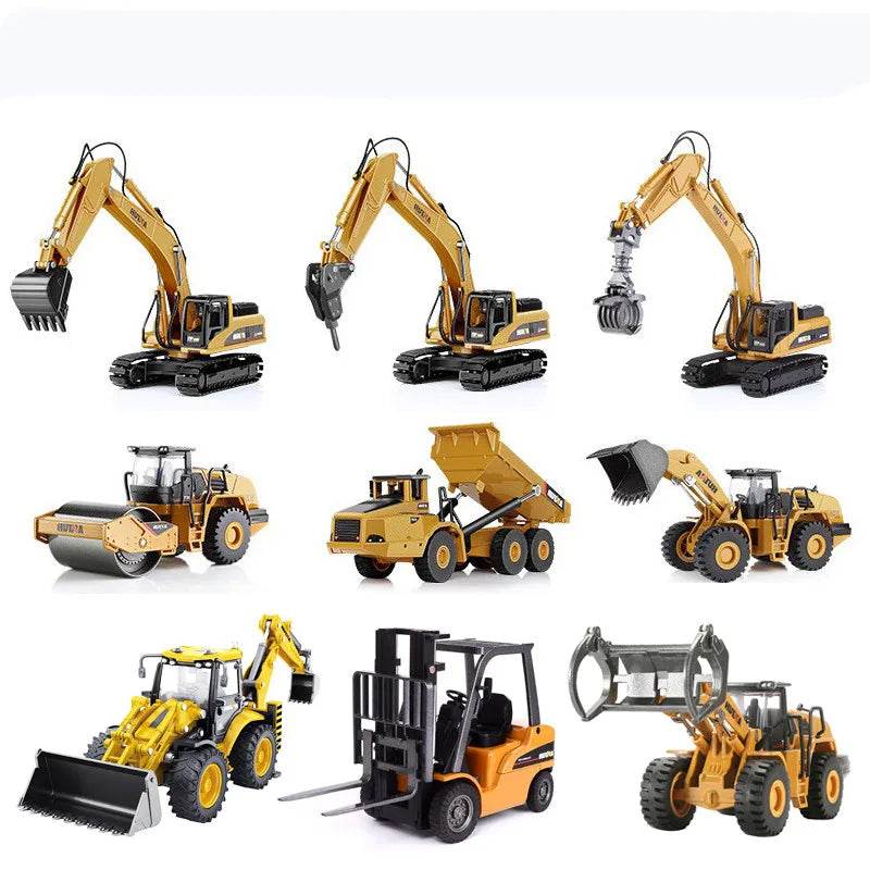 High-Quality Construction Vehicle Model Toys 1:50 Metal Collection - ToylandEU